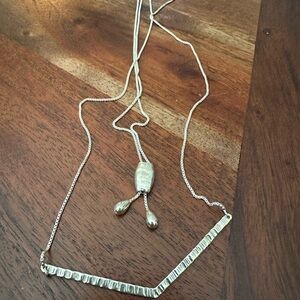 SILPADA NEW Sterling silver APEX Necklace adjustable 36” N3437 w/bag & box